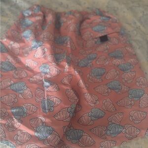 Vineyard Vines Pink and Blue Fish Swim Trunks